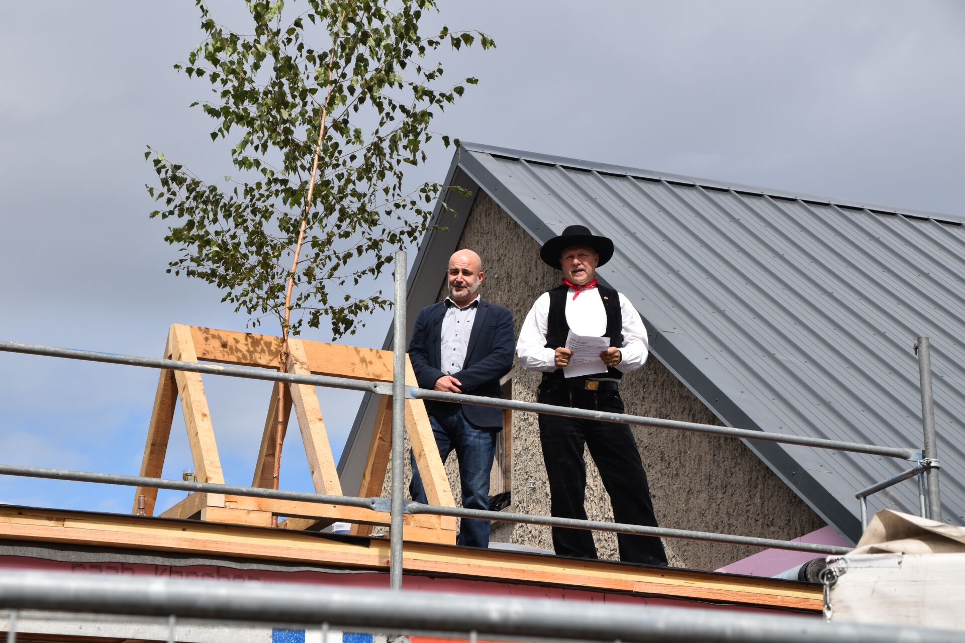 Neubau Feuerwehrgerätehaus Großdöbschütz - Richtfest